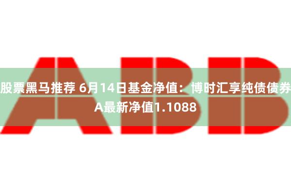 股票黑马推荐 6月14日基金净值：博时汇享纯债债券A最新净值1.1088