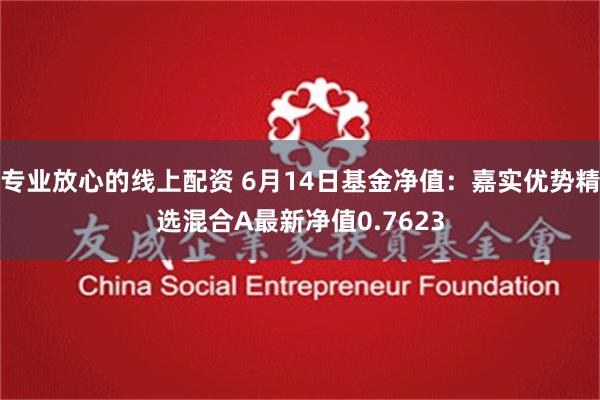 专业放心的线上配资 6月14日基金净值：嘉实优势精选混合A最新净值0.7623