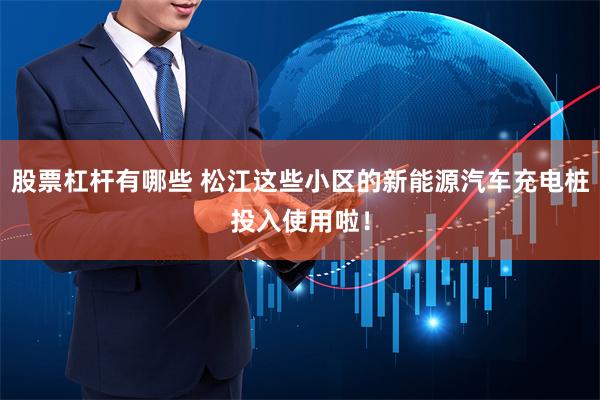 股票杠杆有哪些 松江这些小区的新能源汽车充电桩投入使用啦！